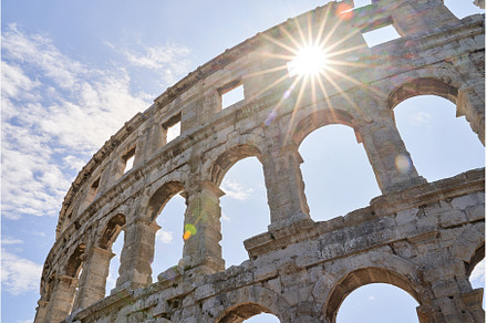 Ancient Roman amphitheater arena, an Architecture Photo by Oleksandr Berezko