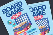 Board Game Night Event Flyer, a Flyer Template by Gumico Studio. (Thumbnail 2 of 3)