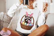 Funny Raccoon Bubblegum Easter Png, an Illustration by Daily.Designs (Thumbnail 4 of 5)