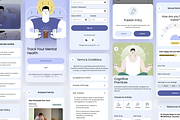Mental Health & Fitness - UI Kit, an UI Kit Template by Arshad Ali (Thumbnail 6 of 10)