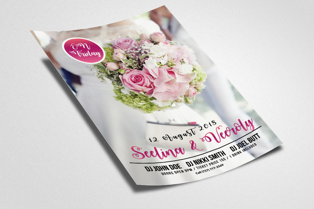 Save The Date Flyer Template, a Flyer Template by Psd Templates (Photo 2 of 2)