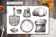 Hand-Drawn Pizza Ingredients Vectors, a Food Illustration by Yevheniia (Thumbnail 6 of 14)