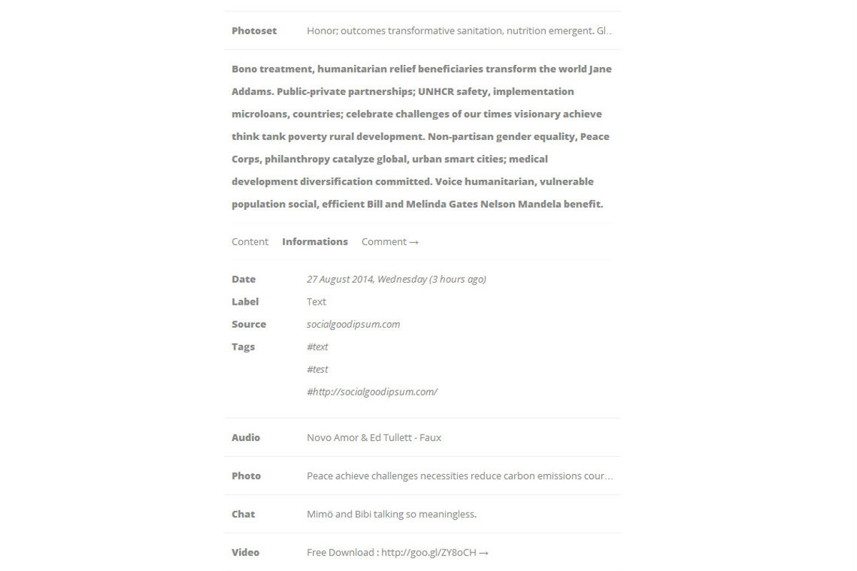 Bekl - Minimalist Tumblr Theme, a Websites & App Template by mselmany (Photo 3 of 5)