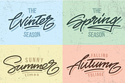 Seasons lettering titles, a Seasonal Illustration by Oster Oleg (Thumbnail 1 of 2)
