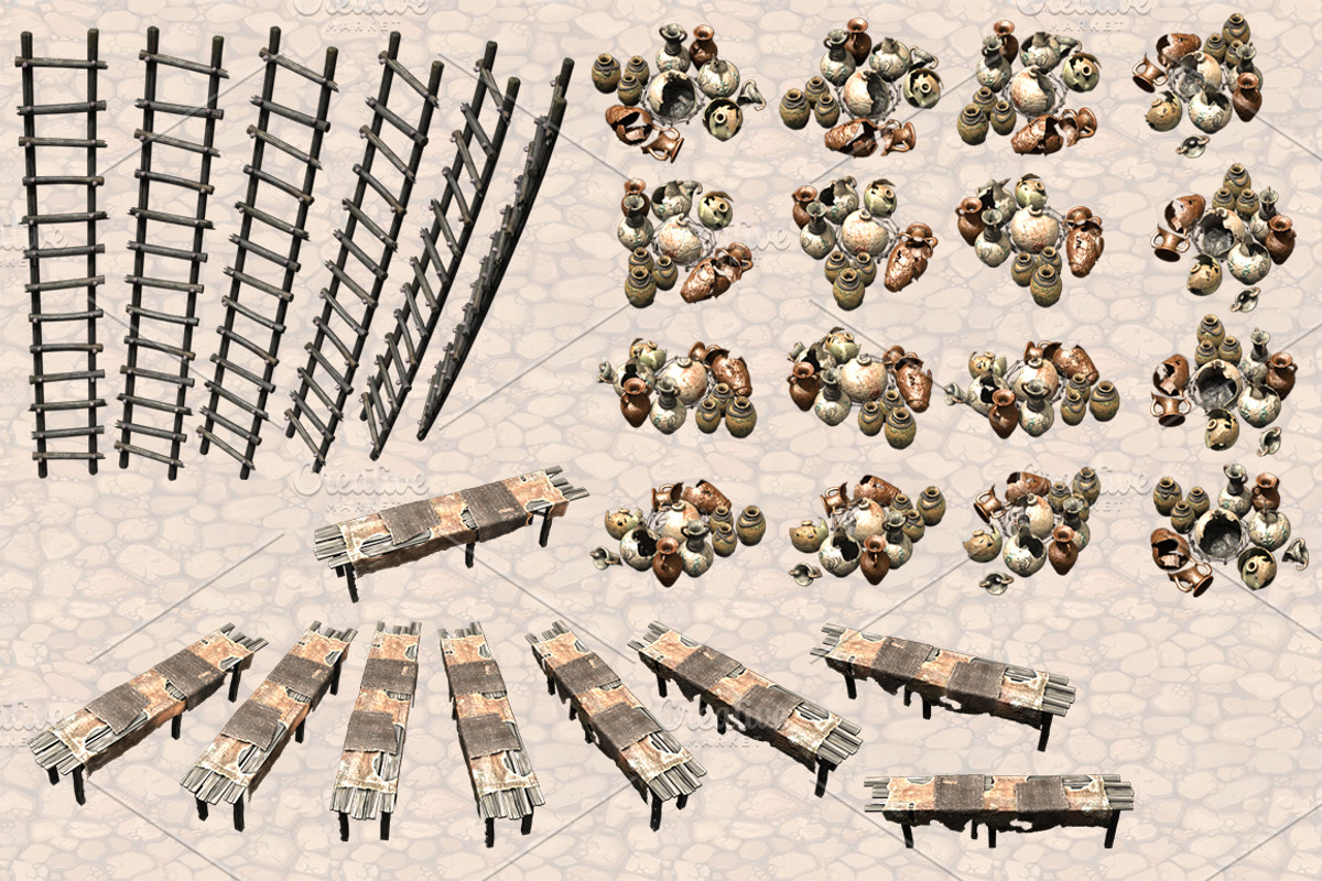 Isometric Ancient City Pack, an Object Graphic by Beatheart Creative Studio (Photo 50 of 77)