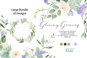 Greenery Bundle with White Flowers