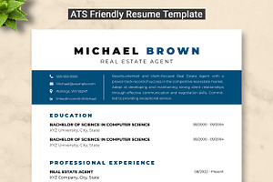 Real Estate Agent Resume Template, a Resume Template by ResumeInventor