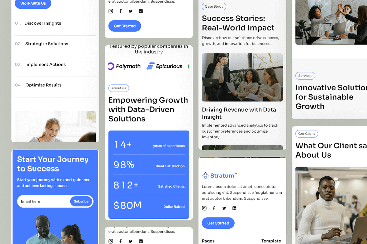 Stratum - Figma Business Template, an UI Kit Template by Flow Samurai Templates (Photo 4 of 5)