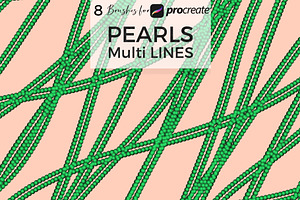 Multi Lines Pearl Procreate Brushes