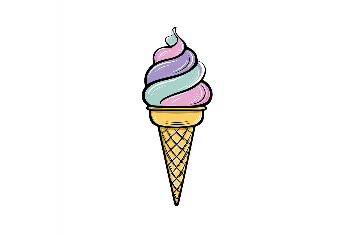 Prompt Whimsical Ice Cream Clipart, a Decorative Illustration by Creative design (Photo 5 of 7)
