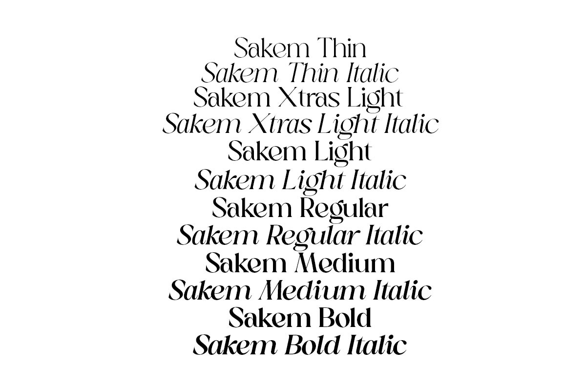 Sakem Elegance Serif Family (20 Font, a Font by Madjack.font (Photo 7 of 20)