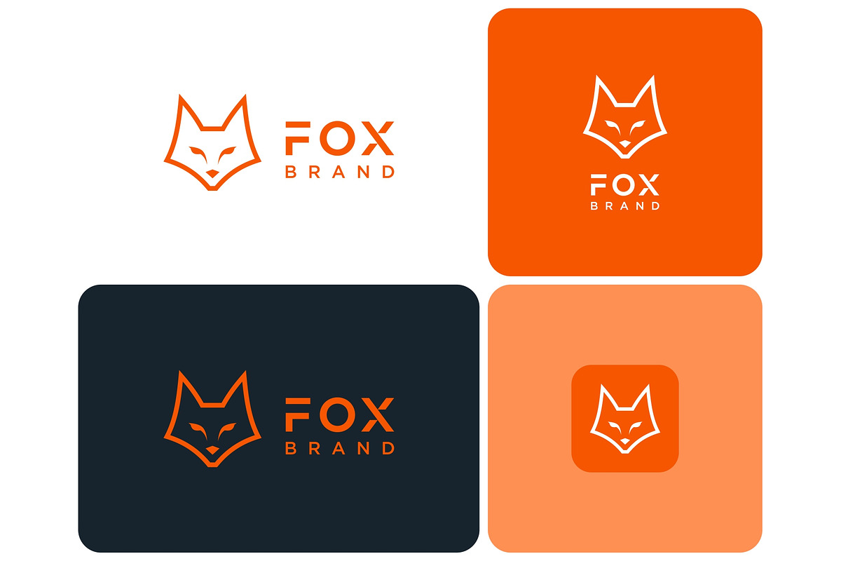 Fox Face Outline Logo, a Branding & Logo Template by ika trisiana (Photo 2 of 2)