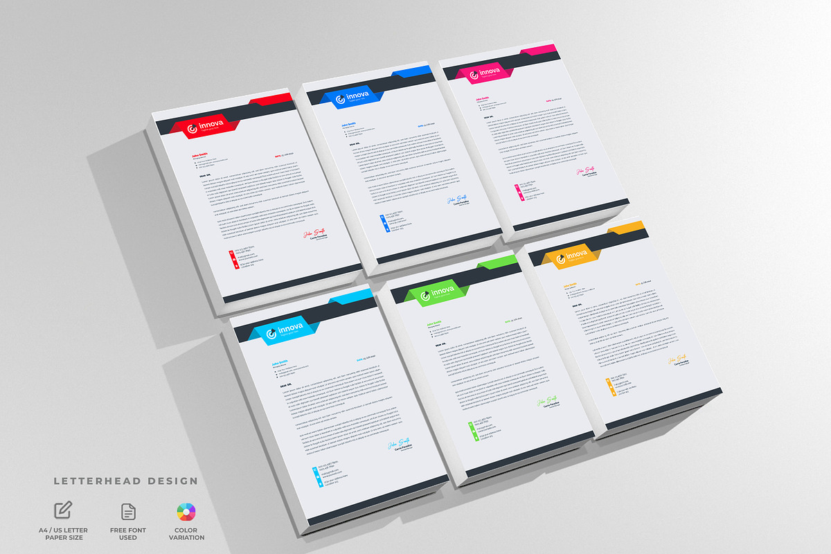 Letterhead design template, a Stationery Template by mdmijanur0187 (Photo 5 of 8)