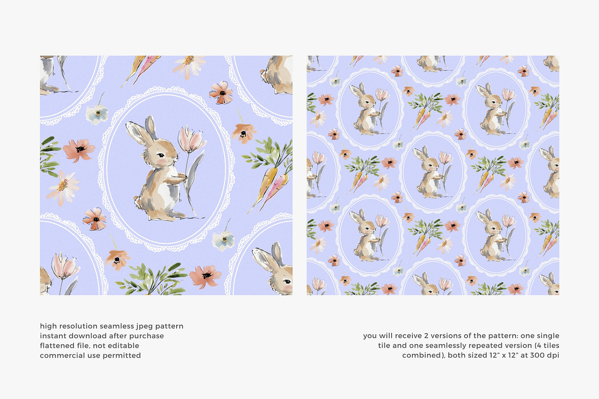 bunny seamless pattern