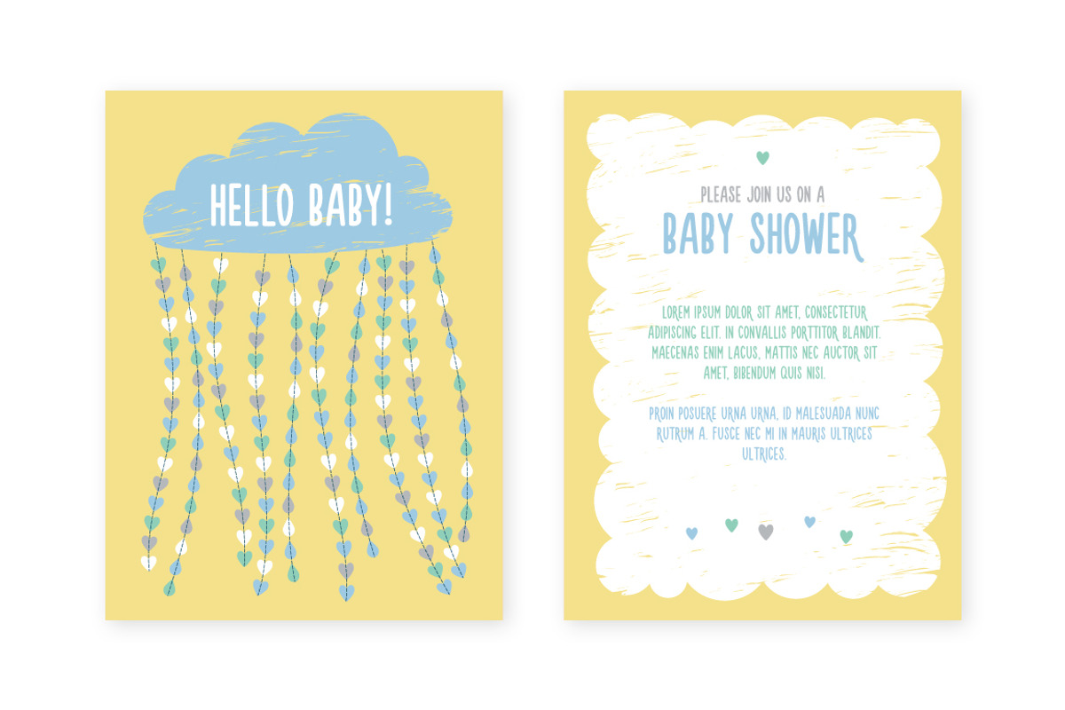 Baby Shower Invitation, an Invitation Template by moibalkon (Photo 3 of 3)
