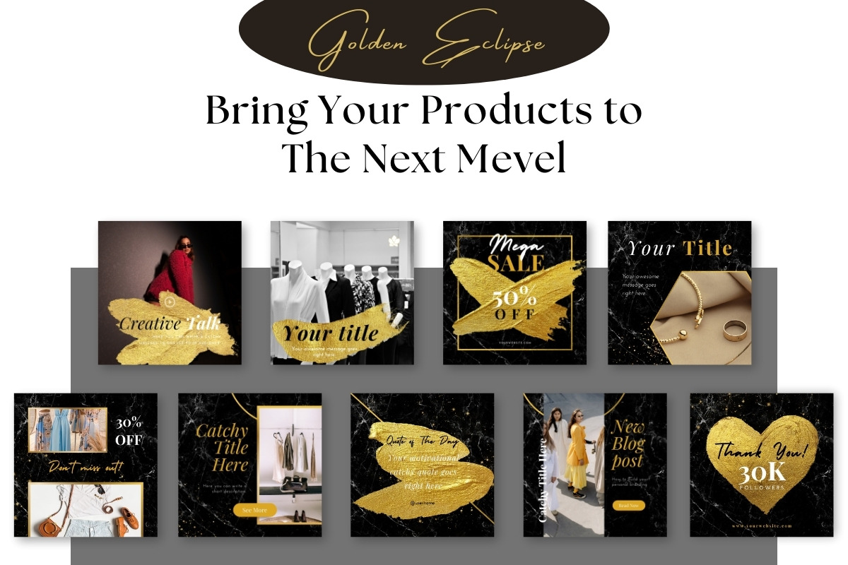 350+ Golden Eclipse Templates, a Social Media Template by ResumeFabs (Photo 2 of 6)