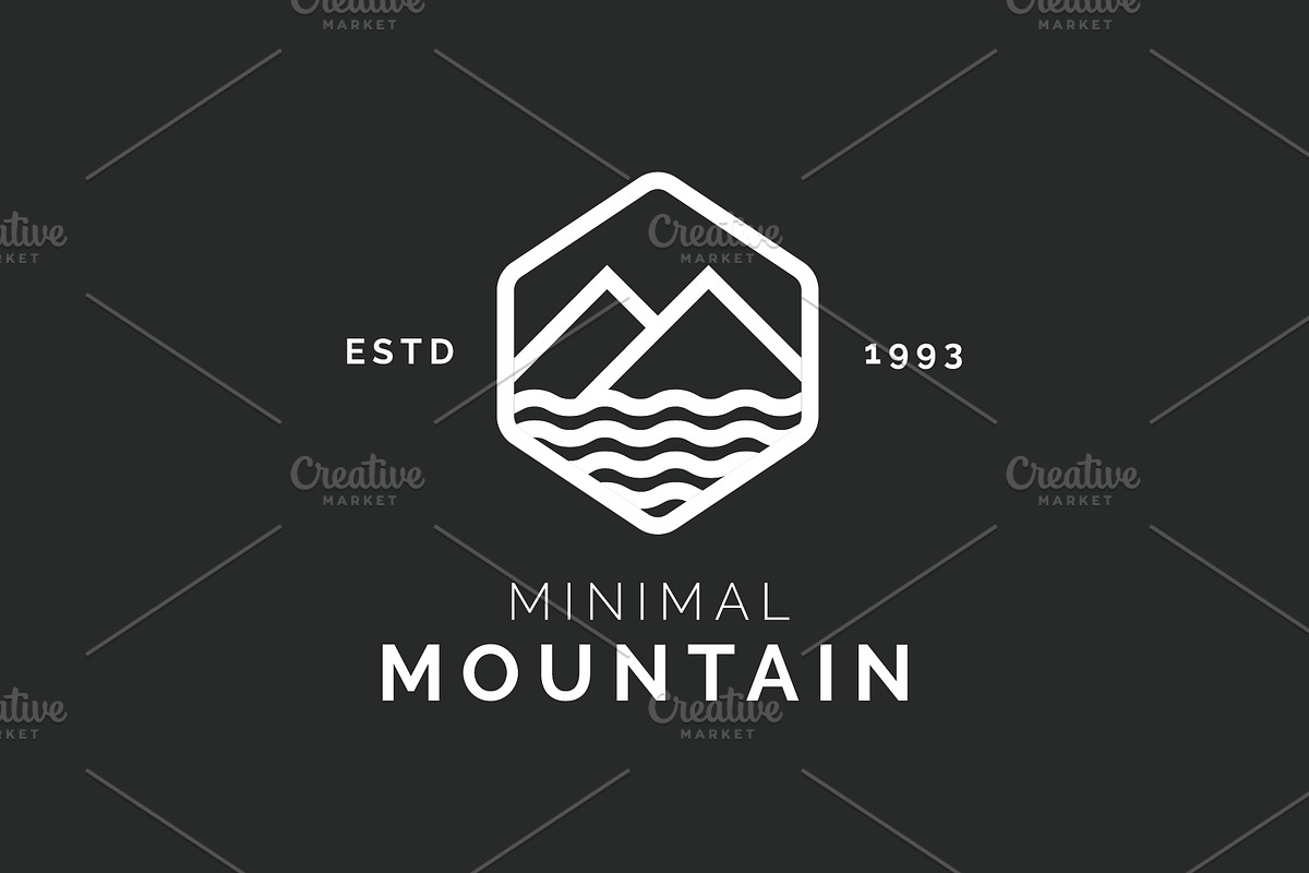 Minimal Mountain Logo, a Branding & Logo Template by Guna Studio (Photo 2 of 2)