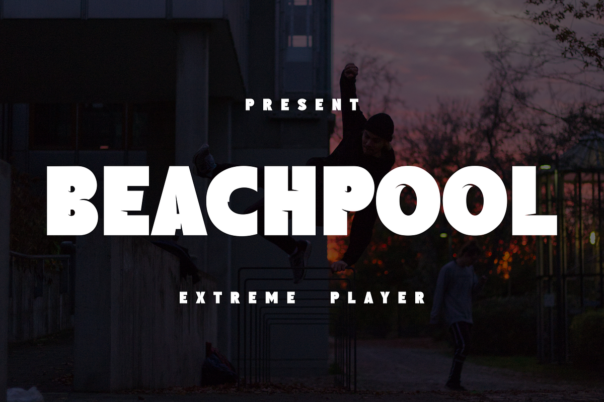 Beachpool - Extreme Man Sport Font, a Sans Serif Font by Monoletter Studio (Photo 1 of 4)