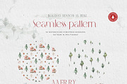 Christmas Watercolor Animals Clipart, an Animal Illustration by WalaPalette (Thumbnail 8 of 11)