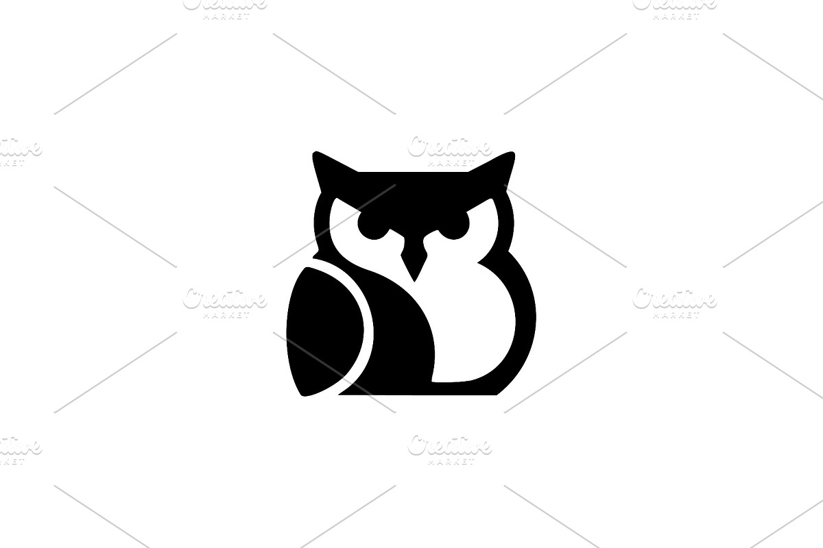 Stylized Owl Vector Art, an Animal Illustration by Vectorium Studio (Photo 1 of 4)