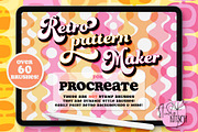 Retro Border Brushes for Procreate, a Brush Add-On by Studio Kitsch (Thumbnail 1 of 9)