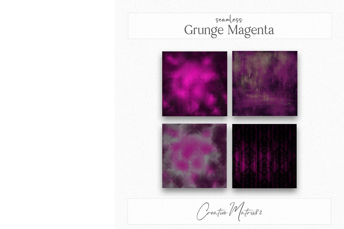 Grunge Magenta Seamless Textures, a Texture Graphic by Creative Matrix82 (Photo 5 of 5)