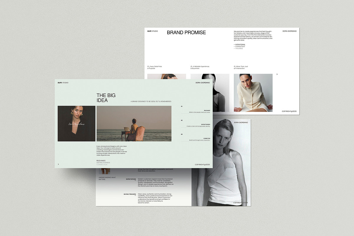 AURE | Brand Launch Template Canva, a Presentation Template by evgenystudio (Photo 3 of 11)