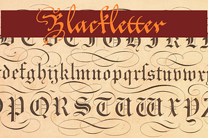 Blackletter Alphabets 30 Alphabets