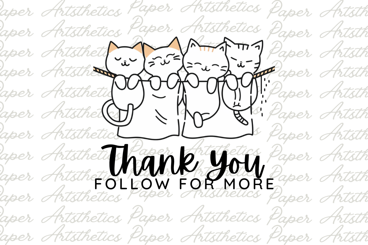 Hanging Cats Clipart, a Decorative Illustration by Paper Artsthetics (Photo 4 of 4)