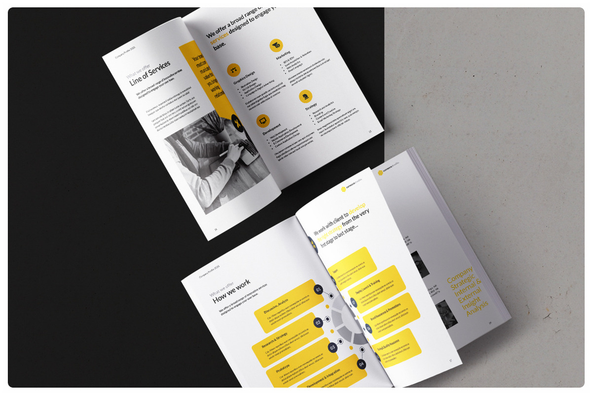 Company Profile Brochure, a Brochure Template by StudioGraficso (Photo 4 of 9)