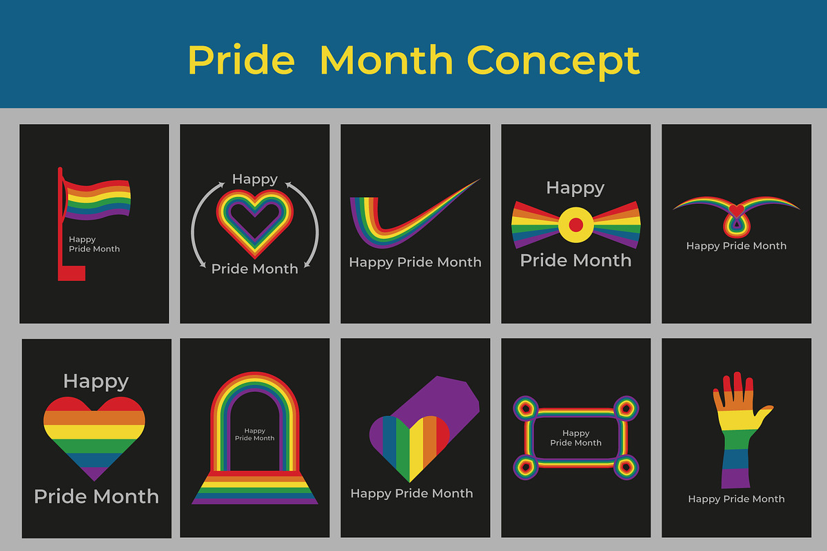 Pride  Month Concept, a Decorative Illustration by Lakhan1998 (Photo 1 of 2)