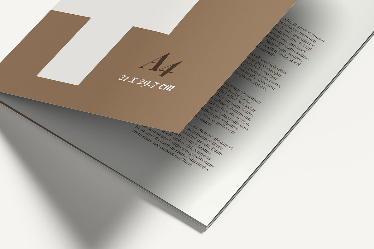 4 Fold A4 Brochure Mockup, an Advertising Mockup by Illusiongraphic (Photo 20 of 21)