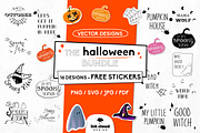 Halloween Bundle Pumpkin Spooky Cut, an Illustration by InkCloudDesign (Thumbnail 1 of 10)