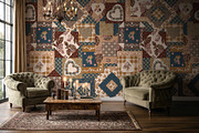 Vintage Patchwork Floral Pattern, a Pattern Graphic by StudioGlouna (Thumbnail 4 of 5)