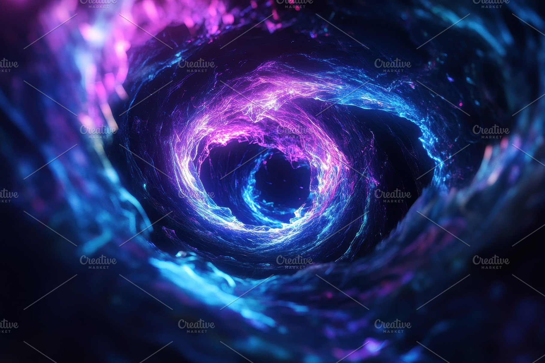 Swirling patterns of vibrant colors, a Photo by Pavel_design