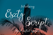 Eszty Script Font, a Script Font by Digital Typeface Studio (Thumbnail 1 of 6)