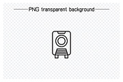 Set of Loudspeaker Icons Vector, an Outline Icon by Designfour (Thumbnail 3 of 7)
