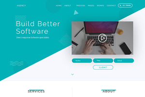 High Converting PSD Landing Page