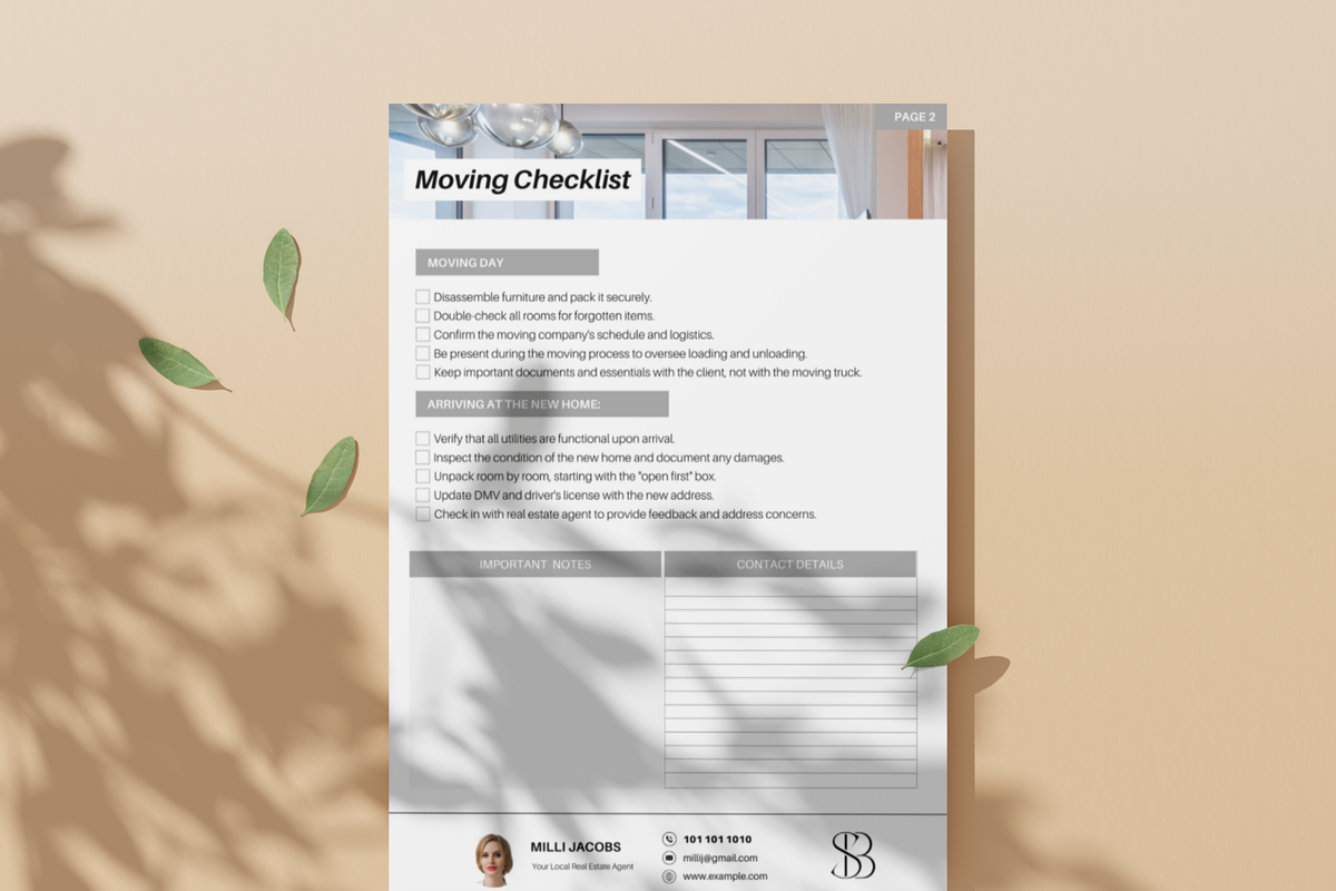 Real Estate Moving Checklist, a Marketing Template by Modernastic - Canva (Photo 2 of 6)