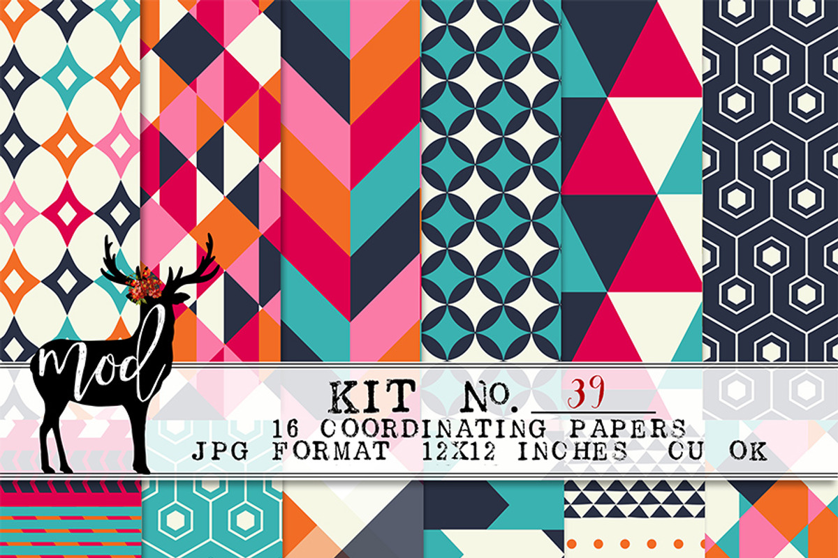 Background Paper Kit 39, a Background Graphic by Mod Paperie (Photo 1 of 2)