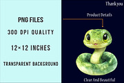 Watercolor Snakes Clipart, an Illustration by SinaCreation (Thumbnail 4 of 5)