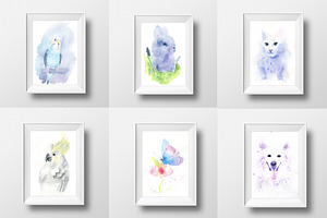 Animals & Birds Watercolor Set