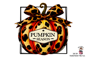 Cow Print Pumpkin Season PNG Bundle, a Graphic by Clipart Studio (Thumbnail 3 of 11)