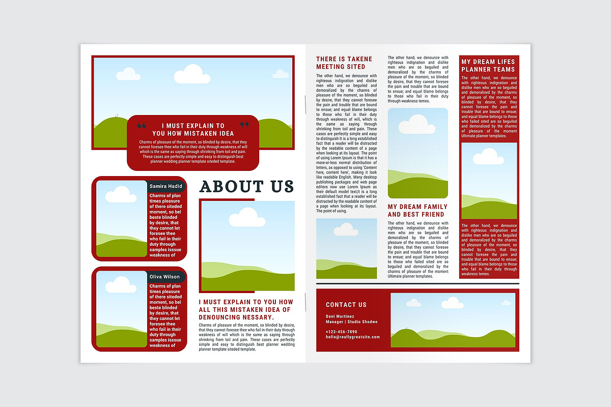 Christmas Newsletter Template, a Stationery Template by MNT-Creator (Photo 3 of 3)