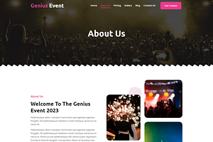 Genius Event Organizer Elementor Kit