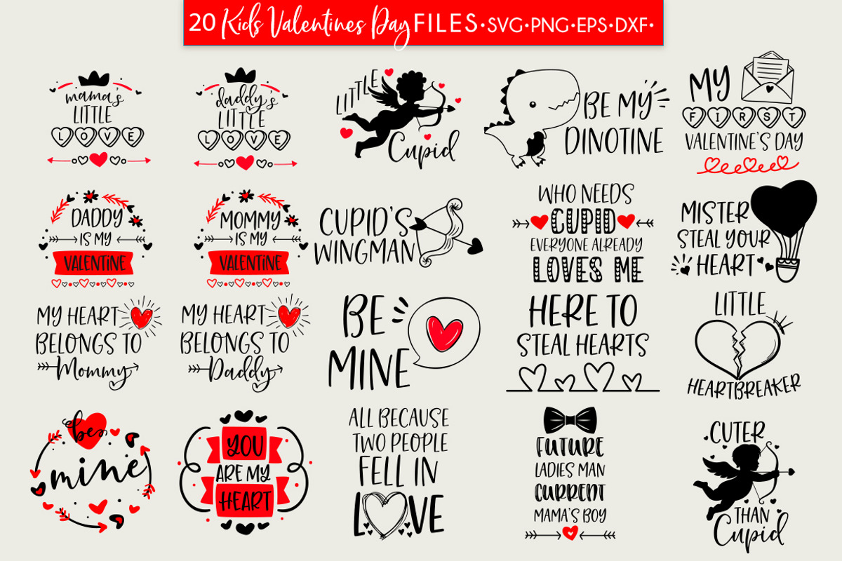 Kids Valentine's Day SVG Bundle, an Illustration by Freeling Design House (Photo 2 of 3)