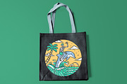 explore the ocean with dolphin, an Animal Illustration by gunaonedesign (Thumbnail 5 of 5)