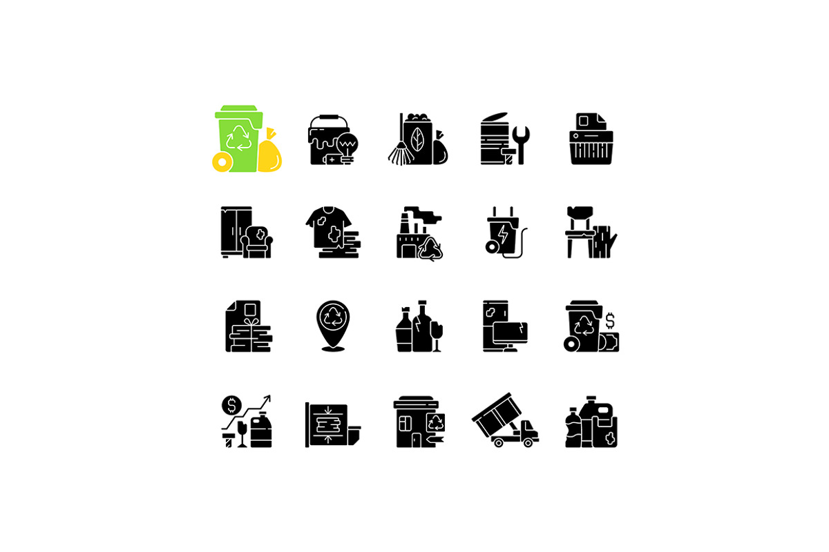 Environmental problems and solutions, an Outline Icon by IMG Visuals (Photo 6 of 23)