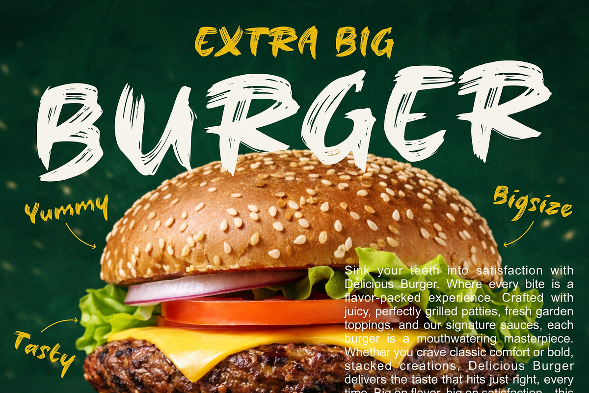 LUCKY RAMEN - Dry Brush Font, a Font by VASTARD STUDIO (Photo 2 of 9)