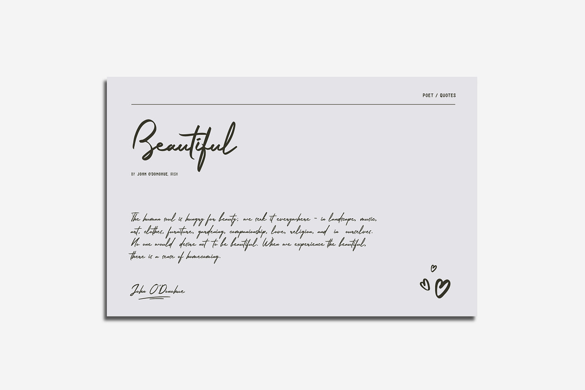 Melastory - modern signature font preview 8